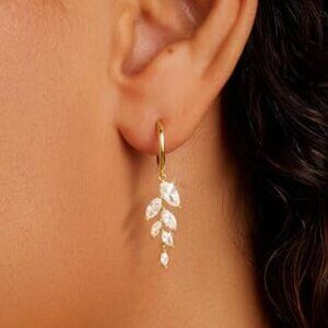 Gold Dangle‎ Earrings